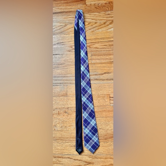 Tommy Hilfiger Purple Plaid Tie - Picture 2 of 5
